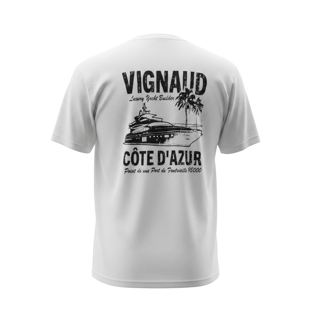 The Optic White "Vignaud Luxury" Nautical Tee (L)