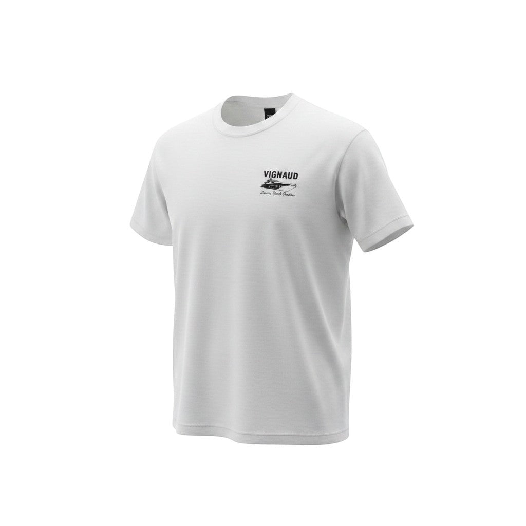 The Optic White "Vignaud Luxury" Nautical Tee (L)