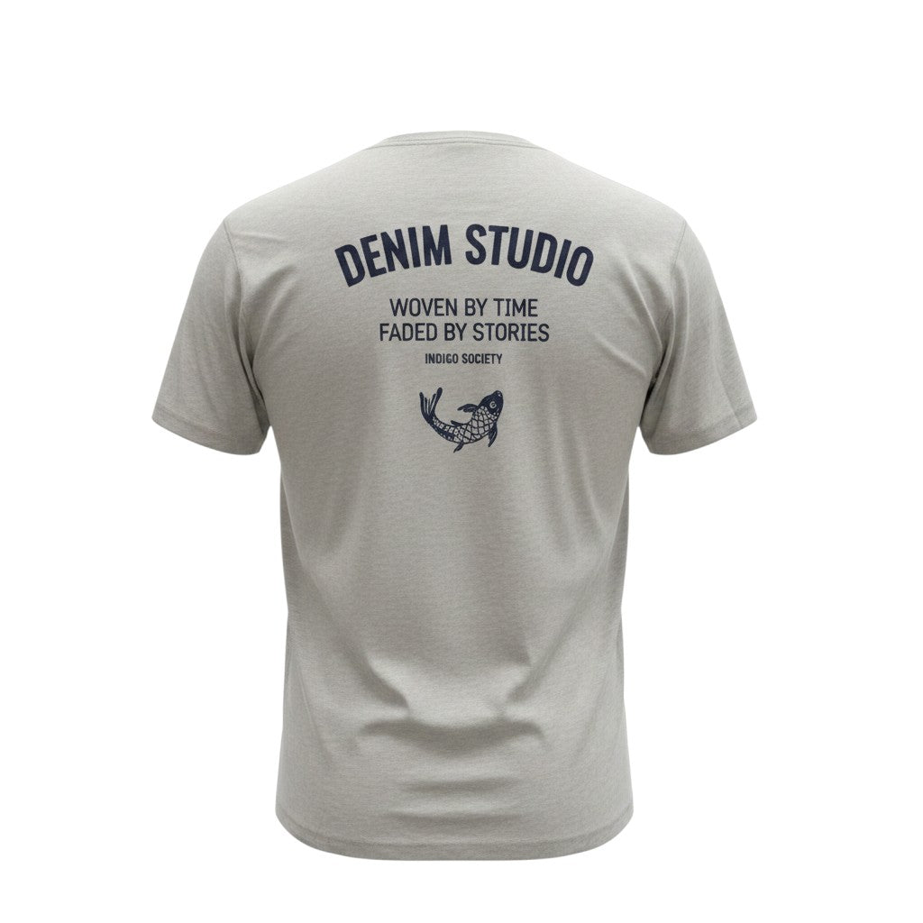 The Heather Grey "Denim Studio" Narrative Tee (XL)