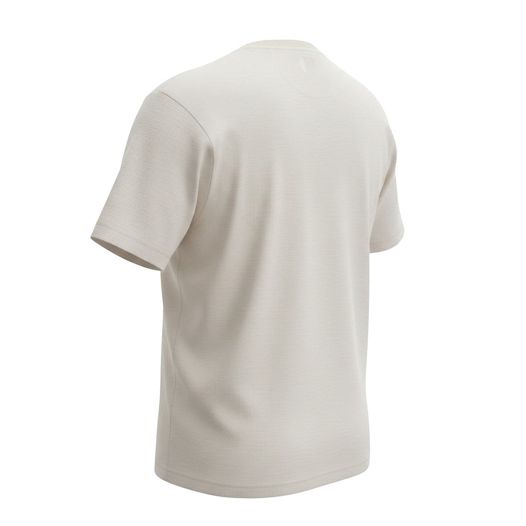 The Sandstone Vertical-Rib Textured Tee (M)