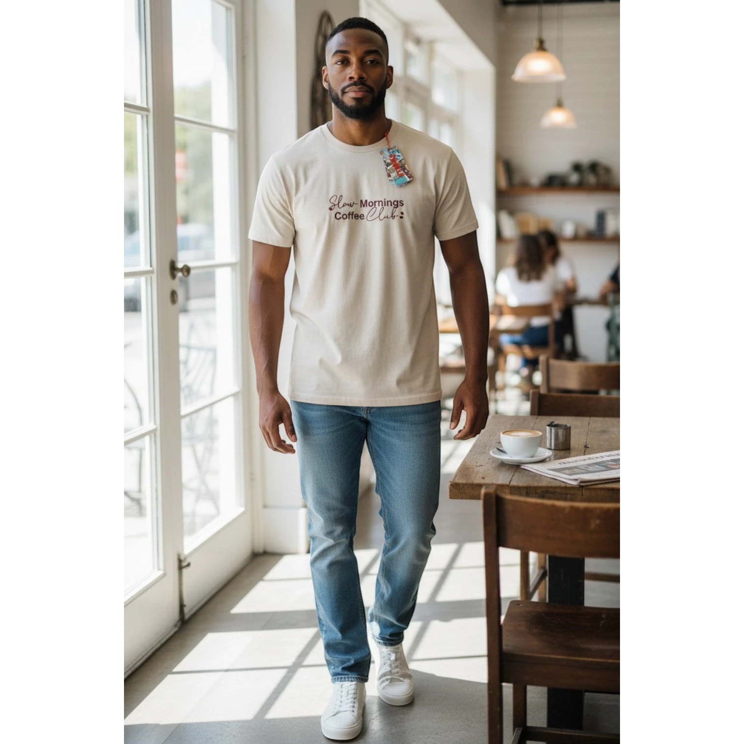 The Sandstone "Slow Mornings Coffee Club" Tee (L)