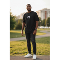 The Jet Black "Vision" Distorted Graphic Tee (M)