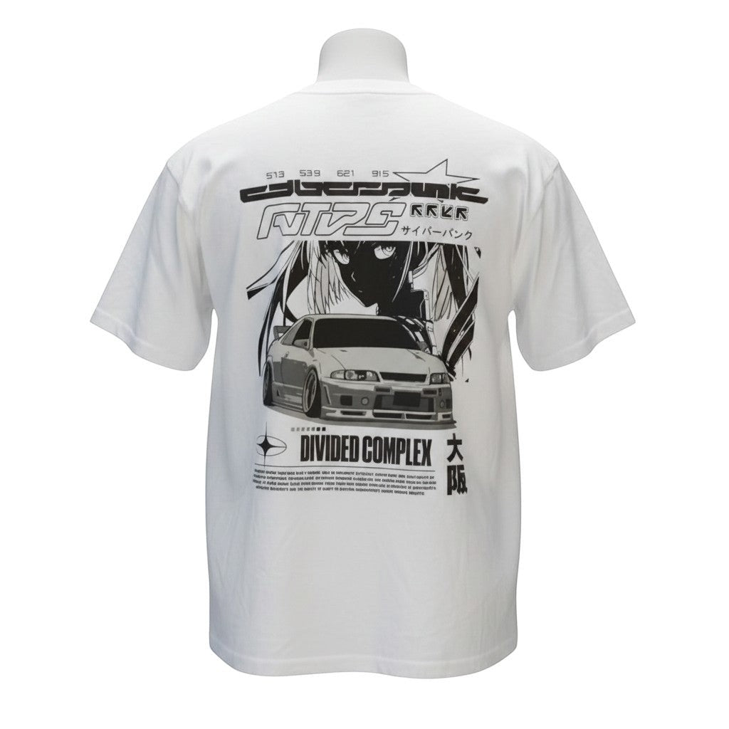 The Optic White "Cyberpunk" Tech-Graphic Tee (M)