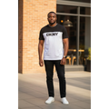 The Monochromatic DKNY Block Statement Tee (XL)