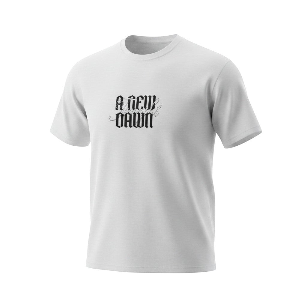 The Optic White "Go Follow It" Gothic Back-Graphic Tee (M)