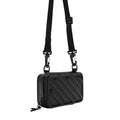 Black Hard-Shell Structured Crossbody Bag