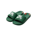 Forest Green  Logo Strap Ribbed Men's Slides