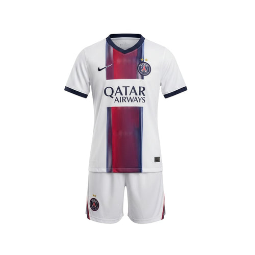 Kids' White & Navy Pinstripe Football Jersey Set