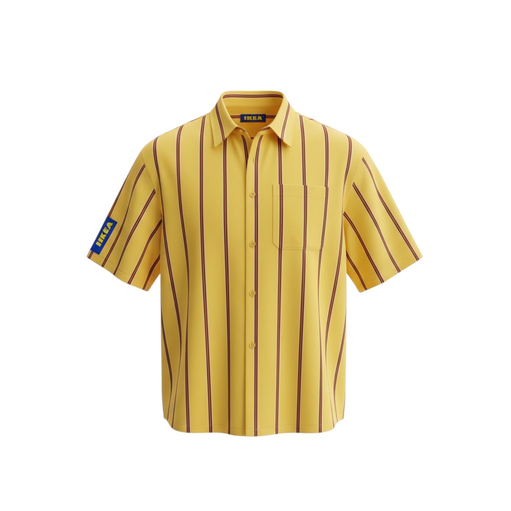 Men's Yellow Striped Shirt