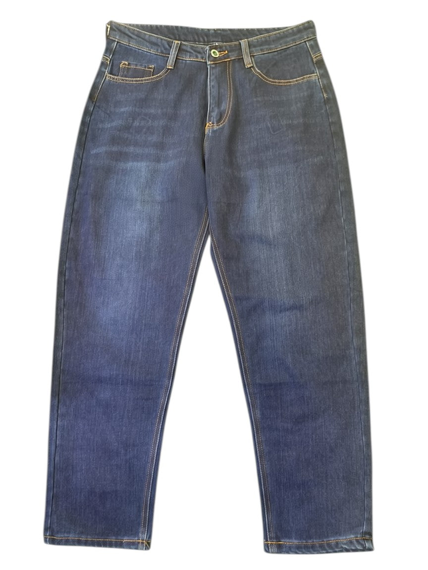 Dark Navy Relaxed Straight Jeans