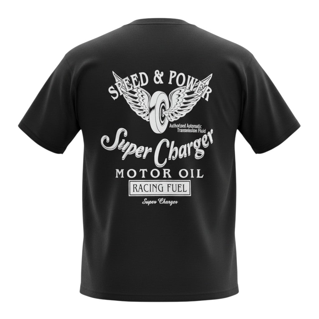 Union x Super Charger Speed & Power Graphic Tee - Black