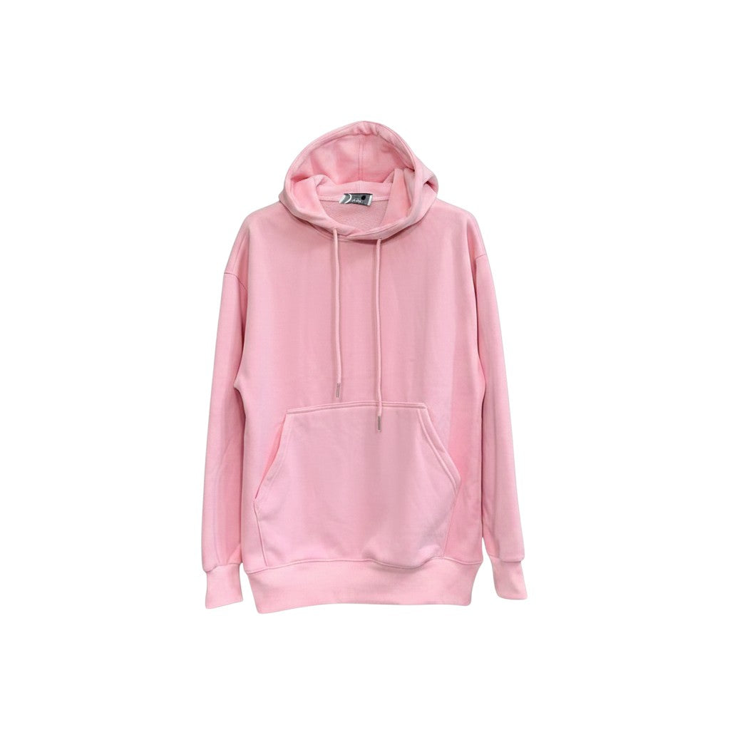 Baby Pink Oversized Pullover Hoodie