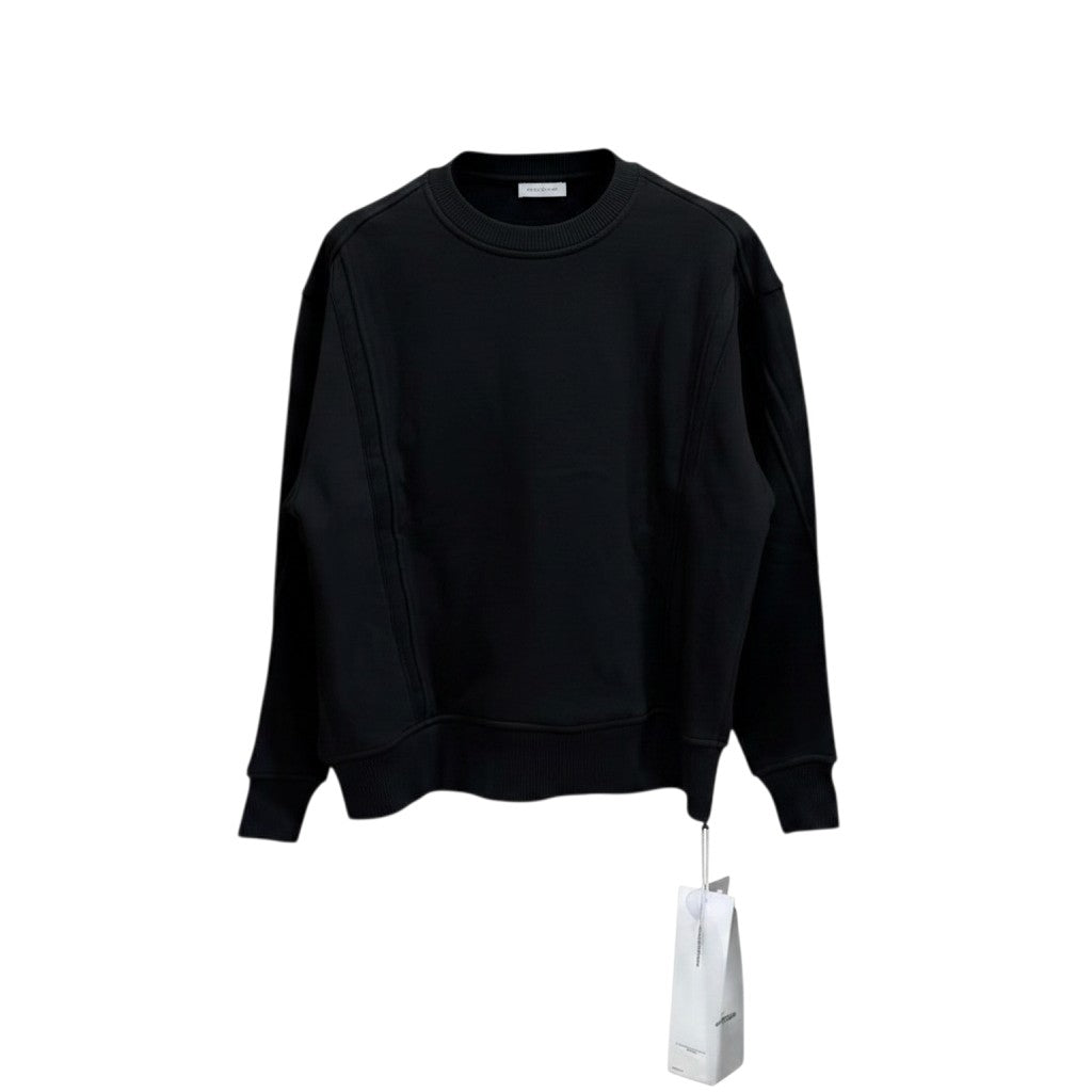 Grey Oversized Kangaroo Pocket Crewneck Sweatshirt