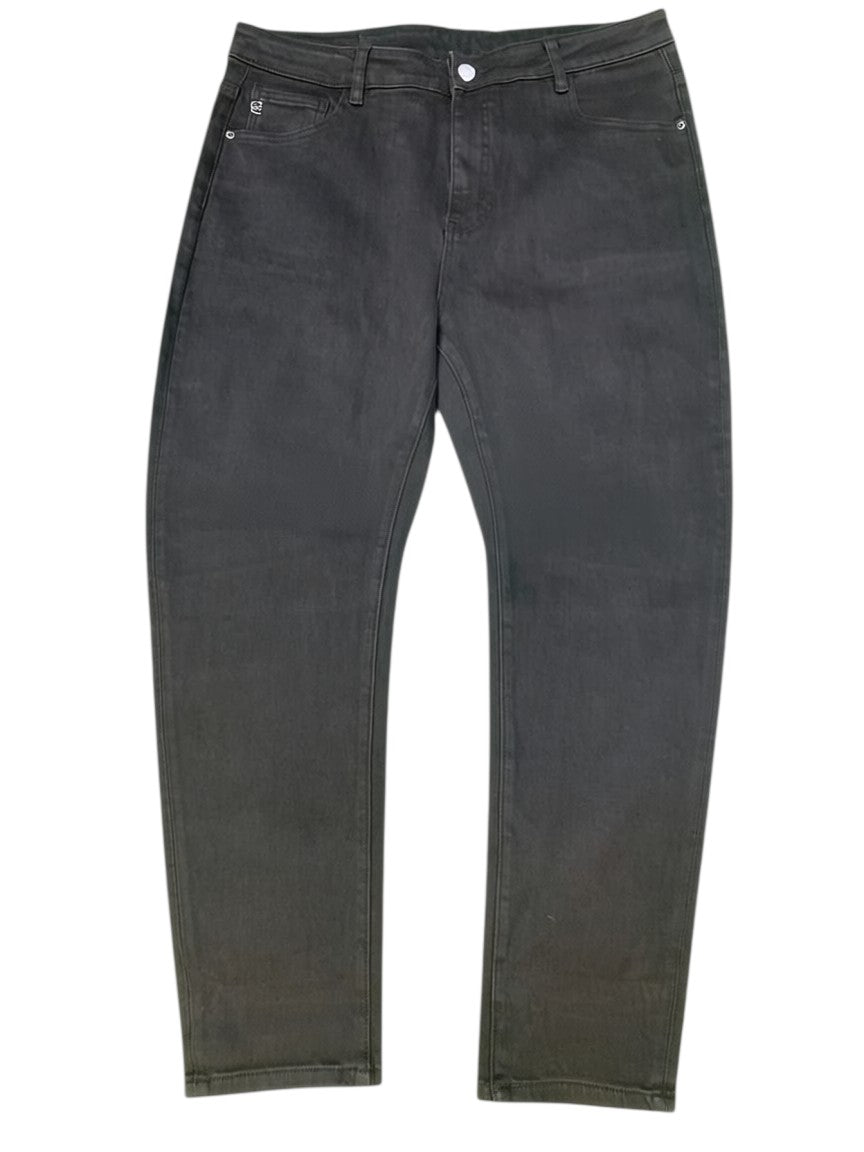 Dark Olive Slim Straight Pants