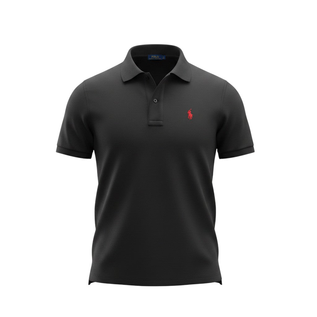 Premium Ralph Pique Polo Shirt -� Black