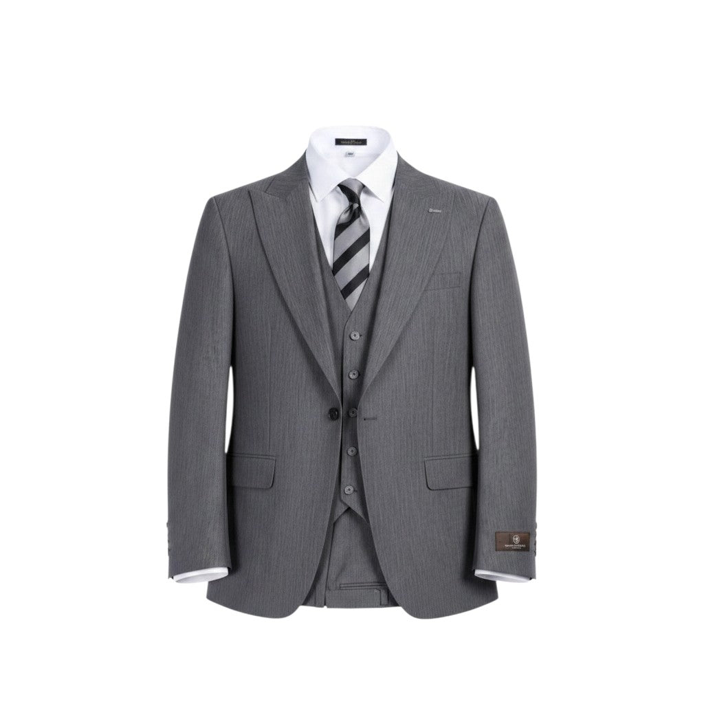 Charcoal Grey Premium Three-Piece Suit