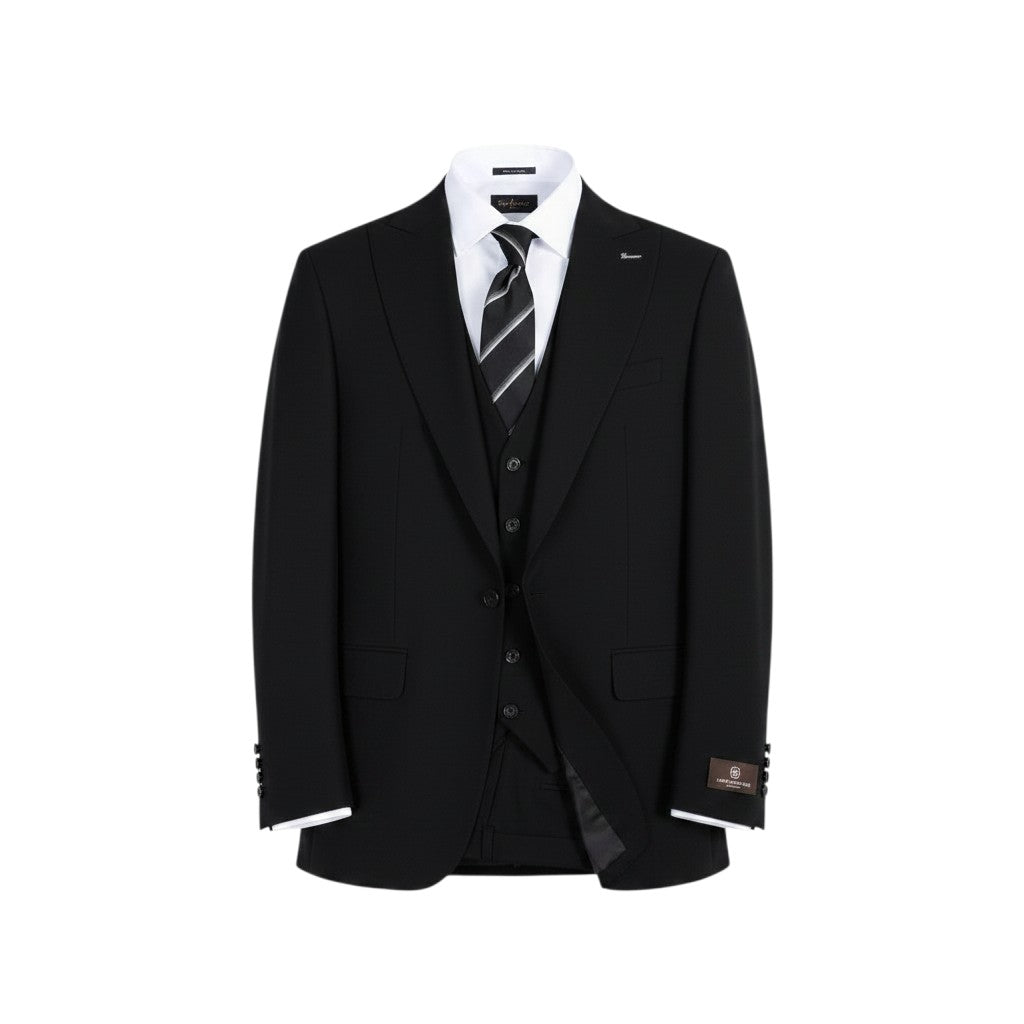 Obsidian Noir Three-Piece Luxury Suit