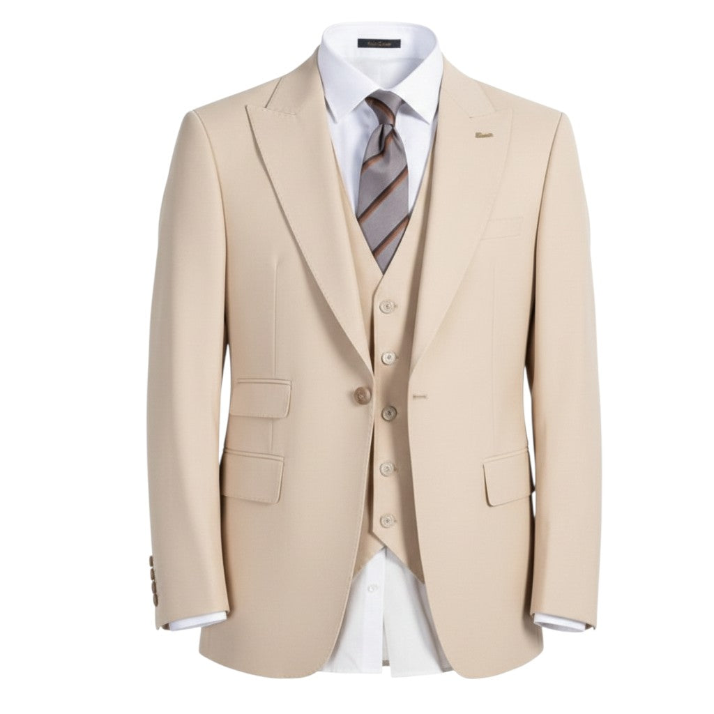 The Ivory Sovereign -� Men's Three-Piece Suit
