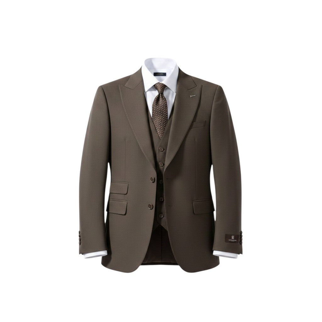 The Monarch Olive - Three-Piece Power Suit