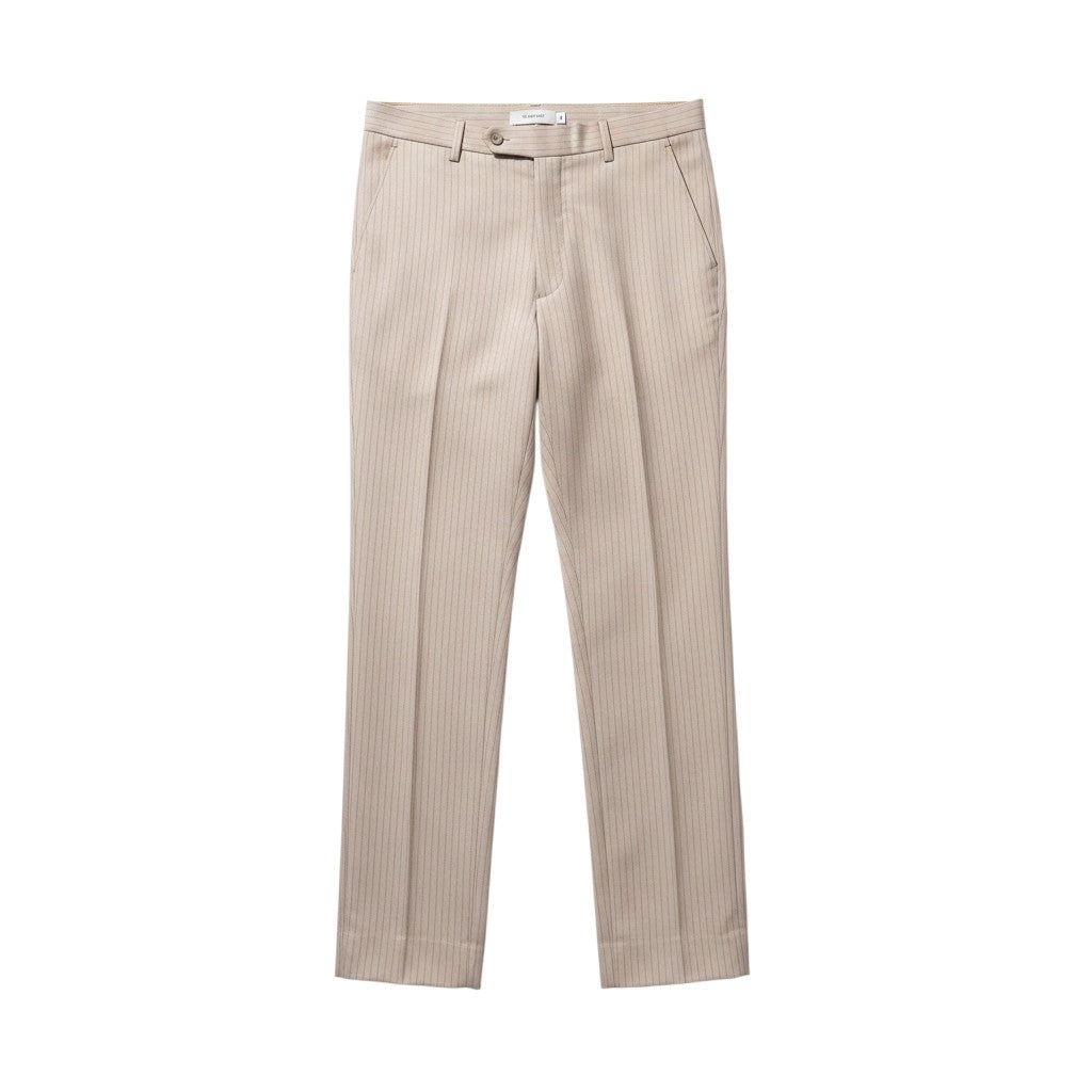 Sand Pinstripe Double-Breasted Suit
