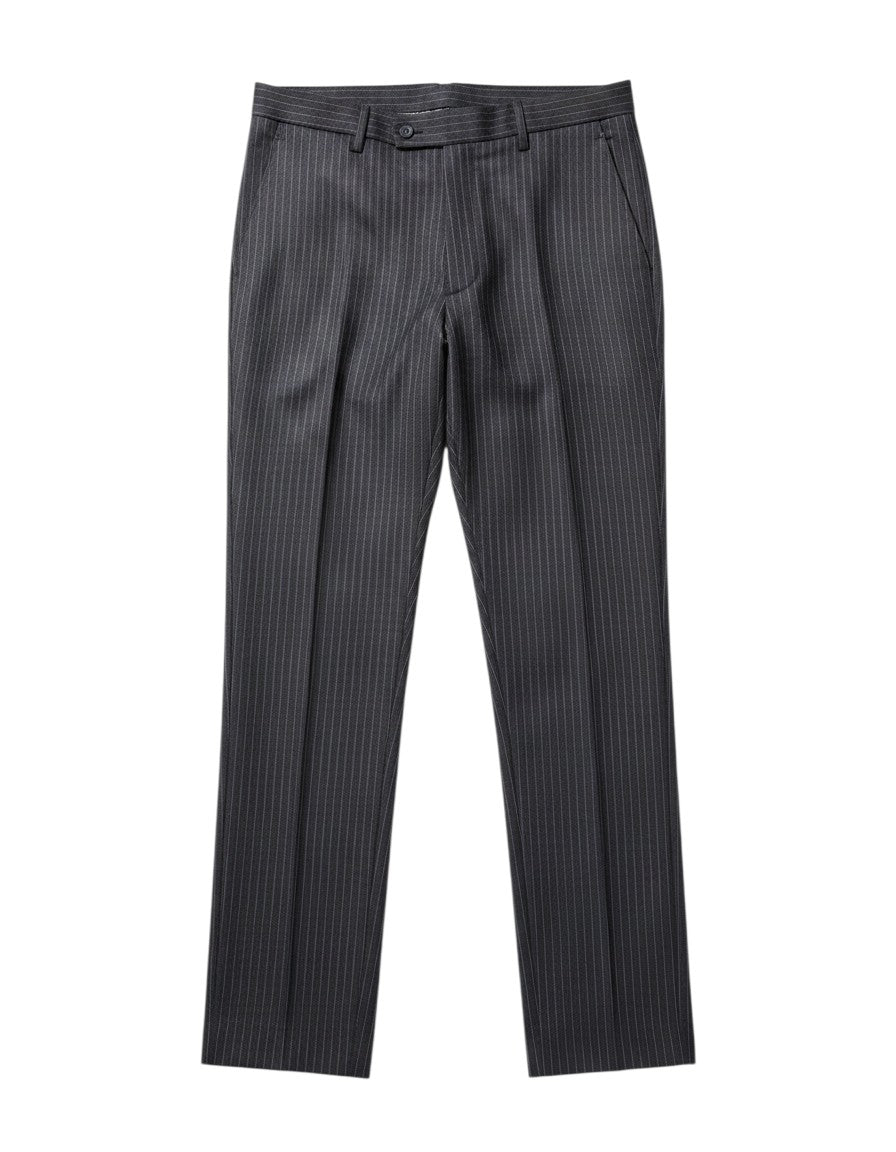 Charcoal Pinstripe Double-Breasted Suit
