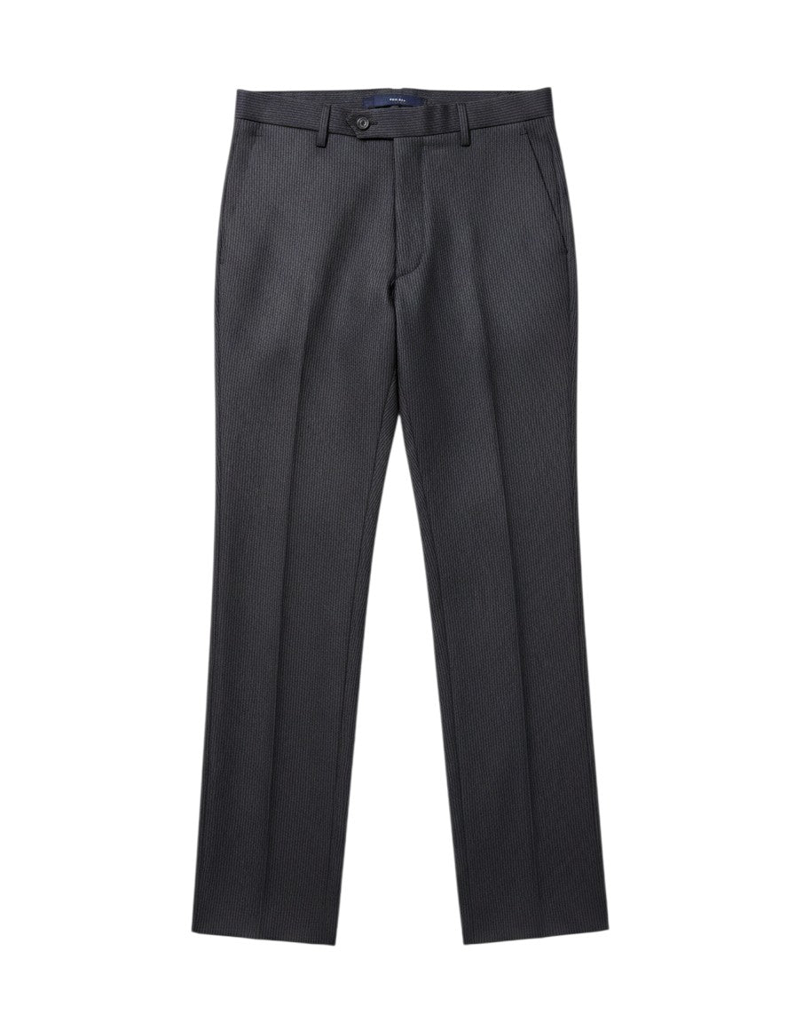 Dark Navy Charcoal Pinstripe Double-Breasted Suit