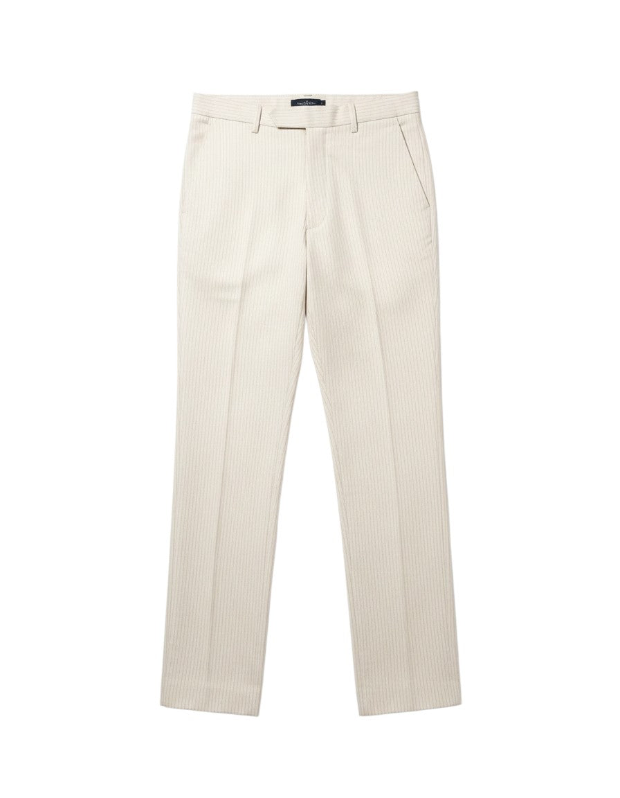 Cream Pinstripe Suit & Trousers