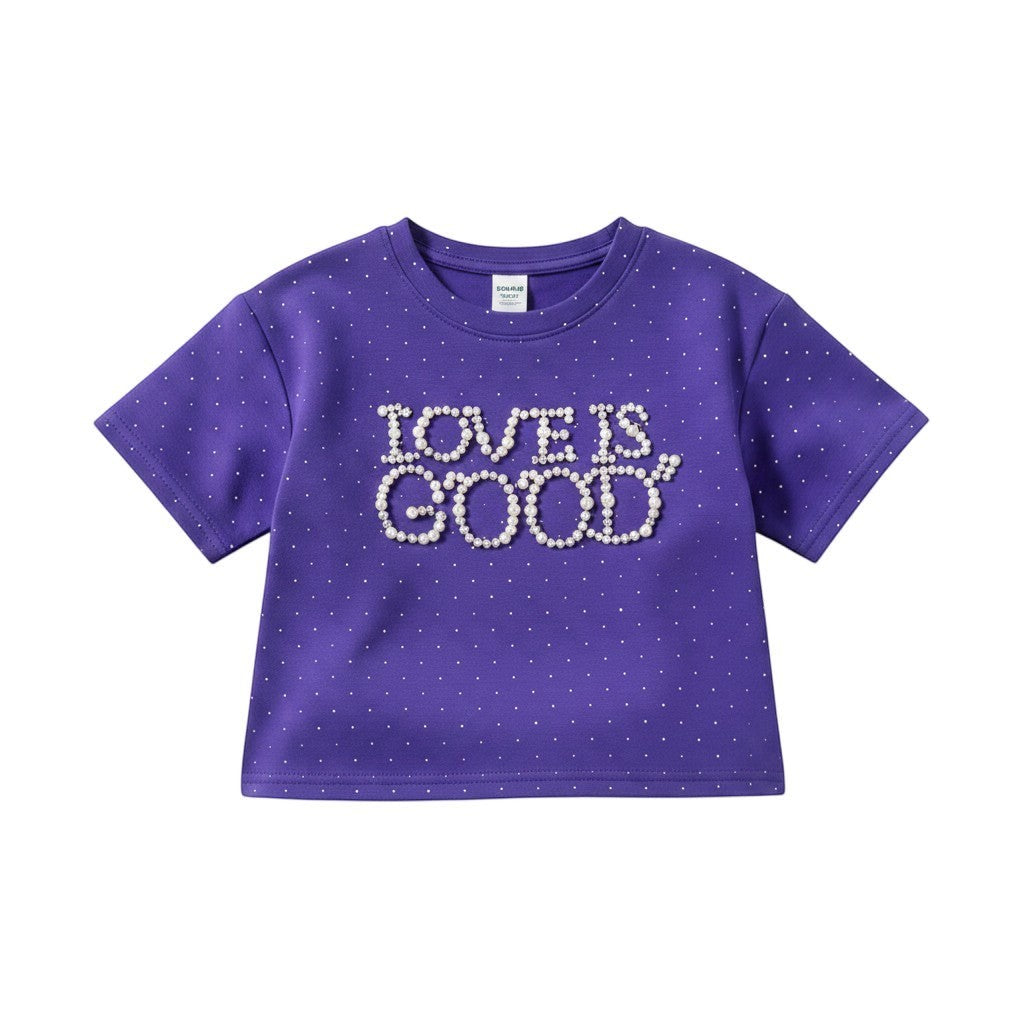 Love Is Good Girls' Polka-Dot Co-ord Set
