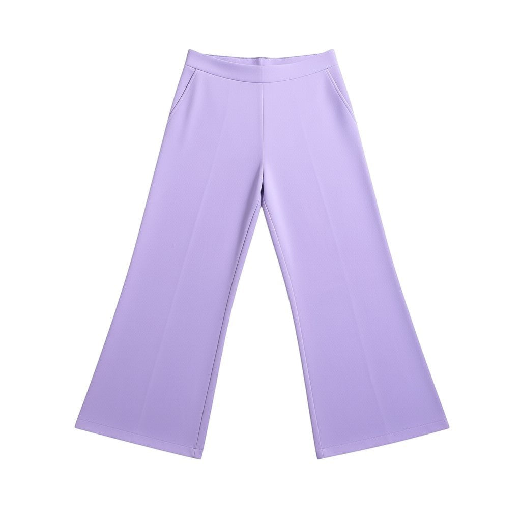 Lilac Luxe Co-ord Set - Girls Utility Shirt & Wide-Leg Trousers