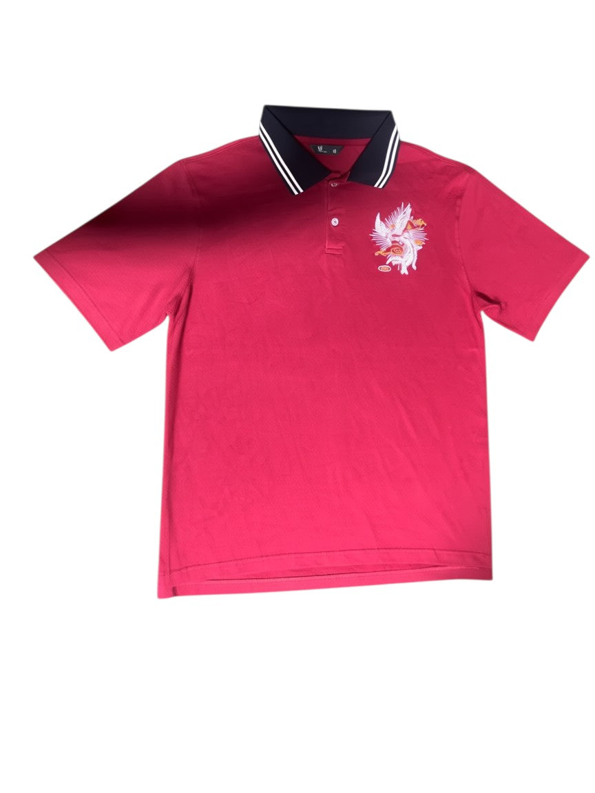 Red Phoenix Embroidered Polo Shirt