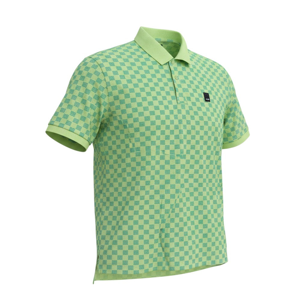 Green Checkered Polo Shirt
