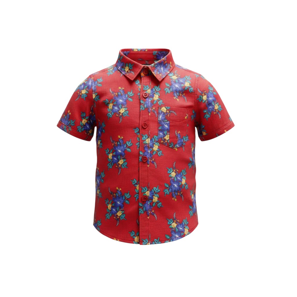 Boys Floral Print Shirt