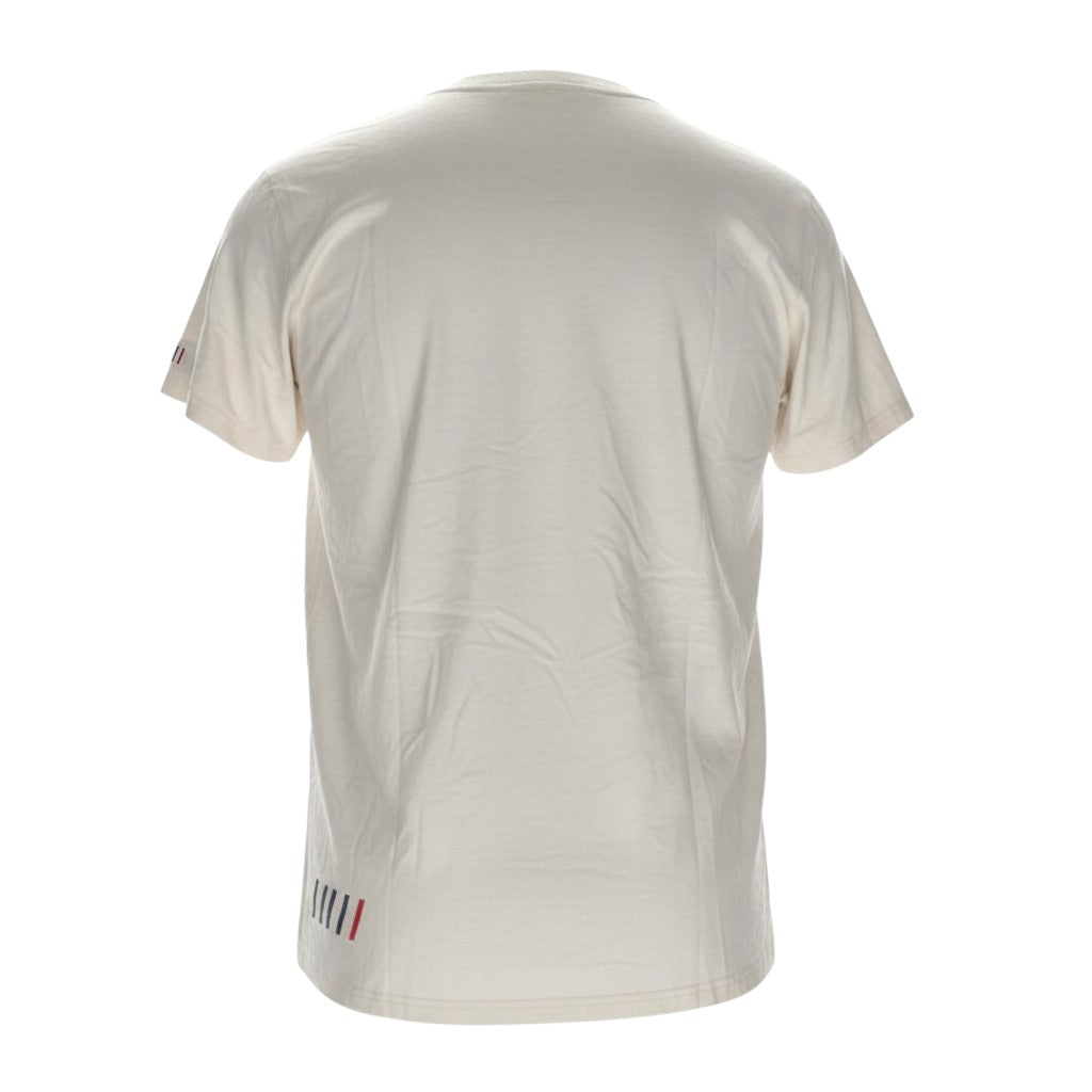 Cream Skeleton Ink Splatter Graphic Tee