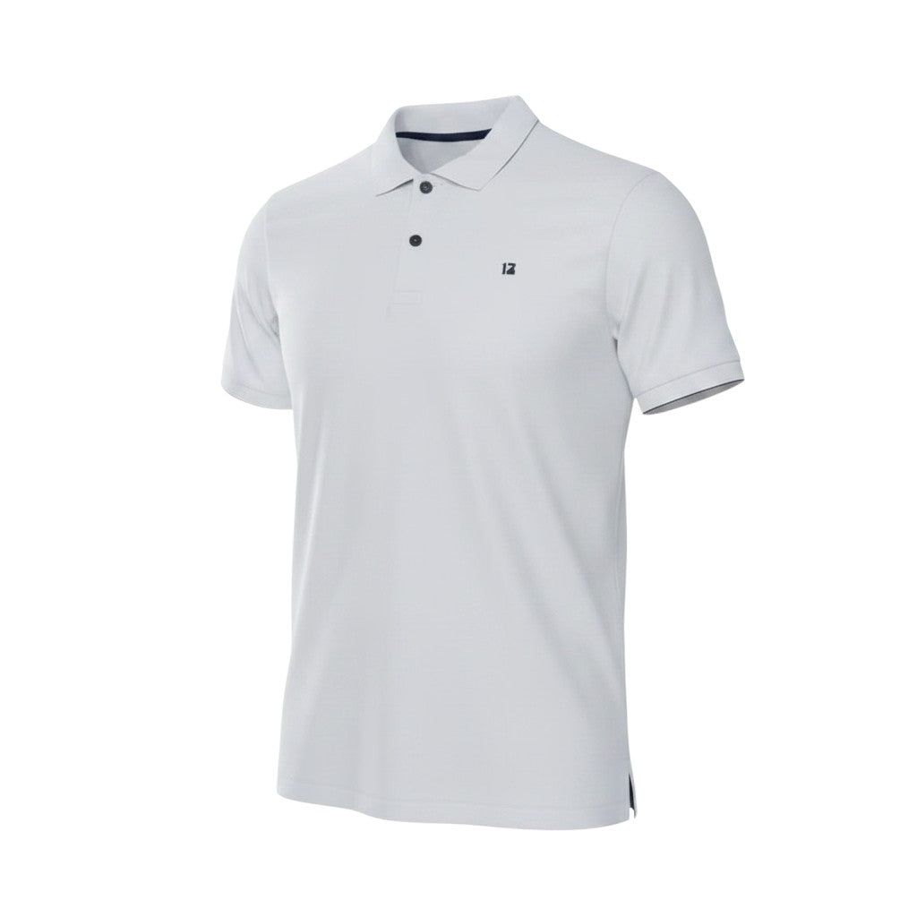 Light Grey Polo Navy Detail