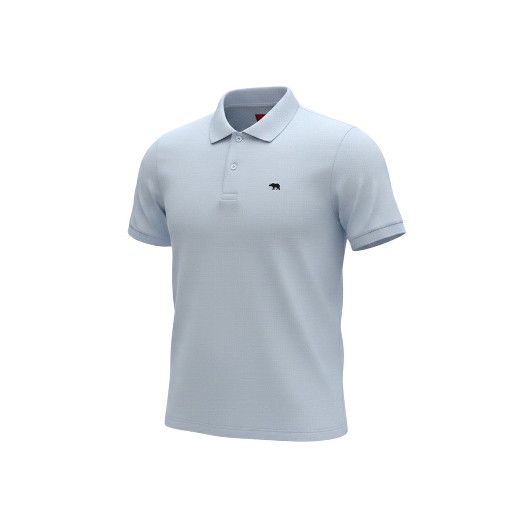 Ice Blue Bear Logo Polo