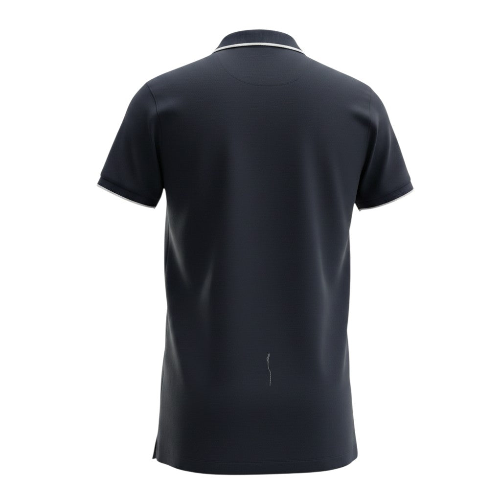 Black FCUK White Tipped Polo