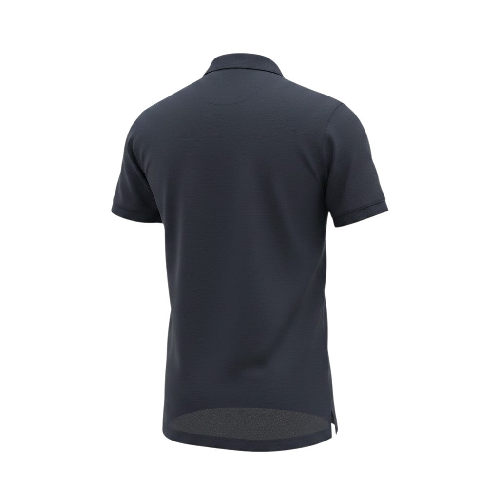Charcoal Grey Silver Badge Polo