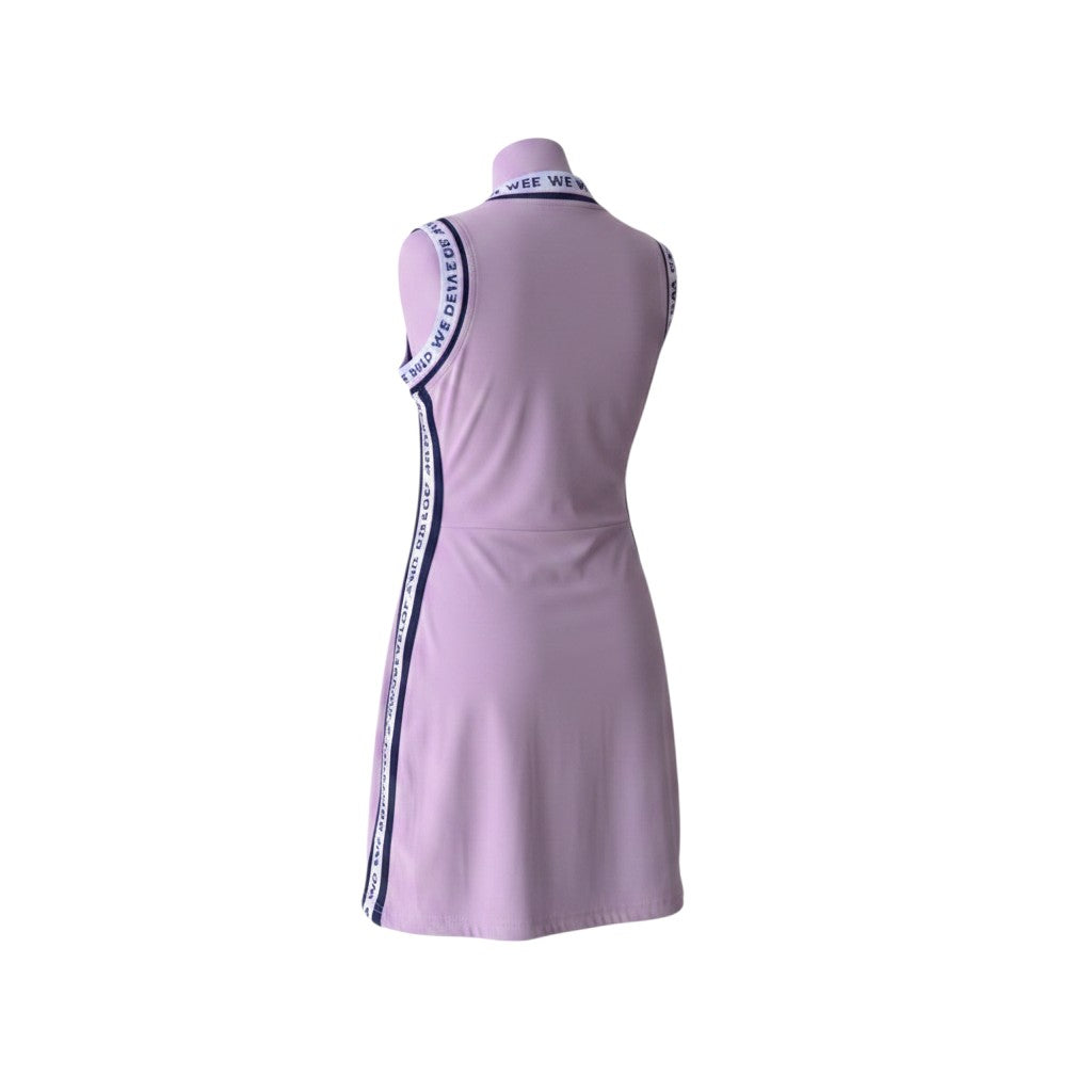 Girls Pink Sporty Tape Dress