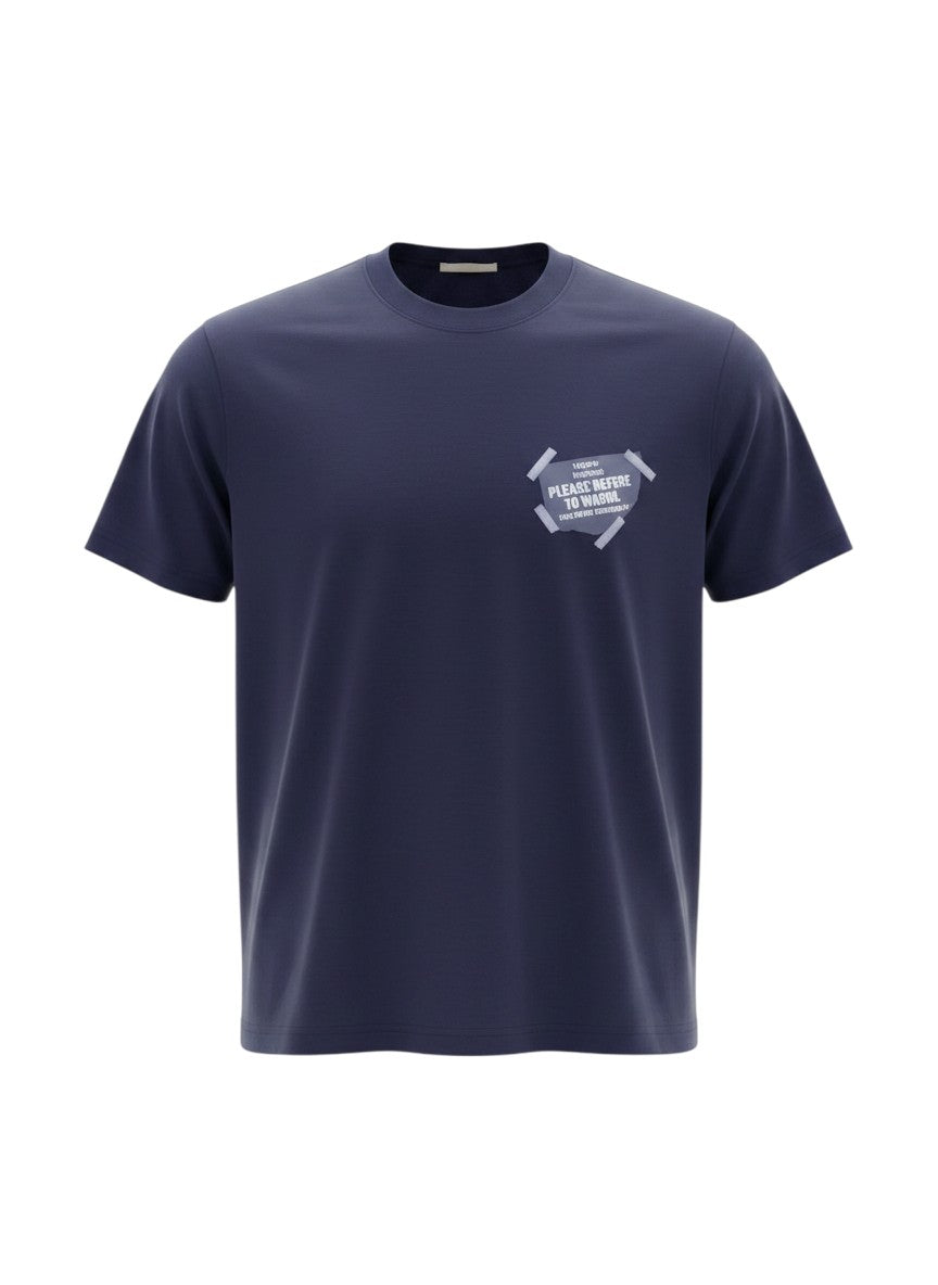 Navy Blue Luxury Graphic Tee