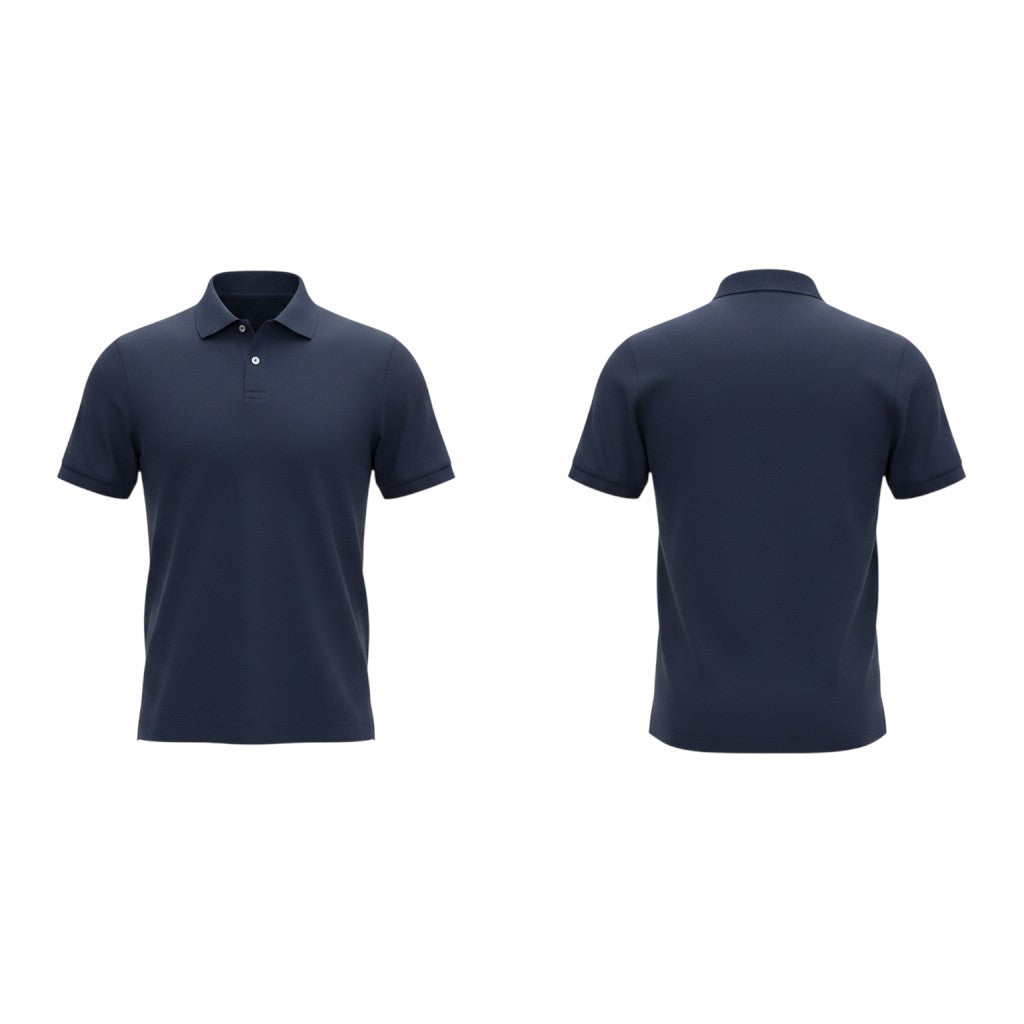 Navy Blue Plain Polo Shirt