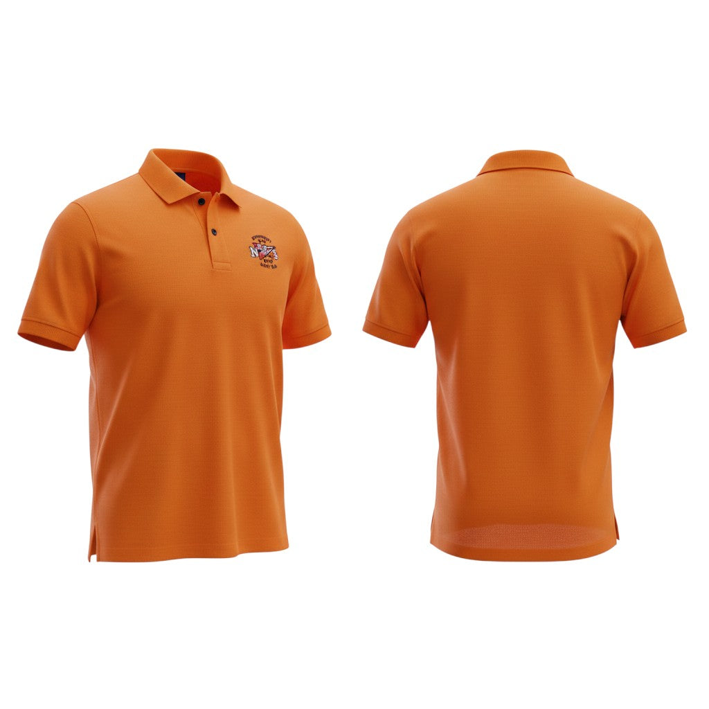 Orange Badge Crest Polo Shirt