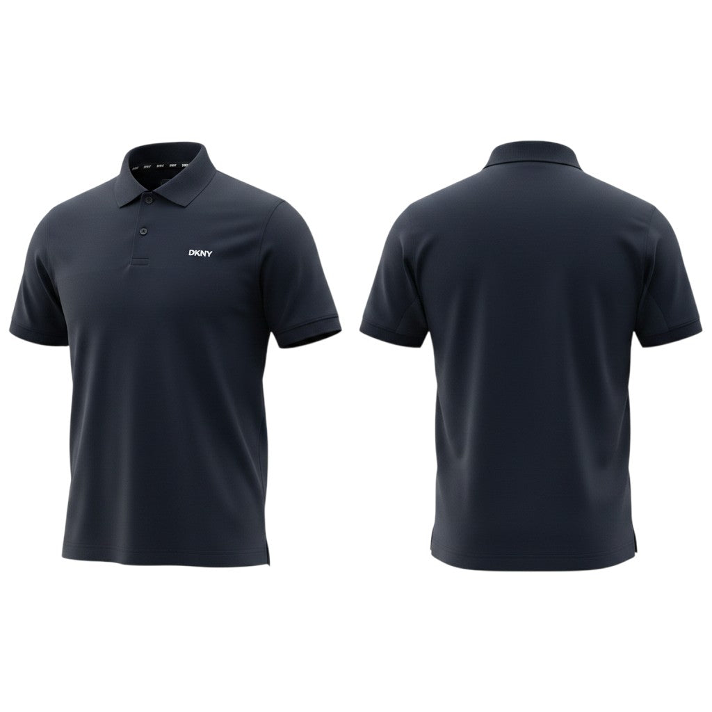 Dark Navy Plain Logo Polo Shirt