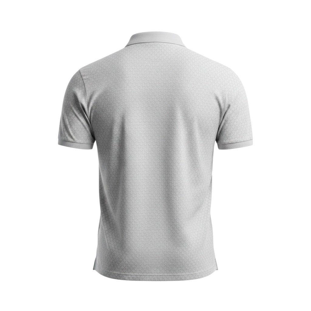 Classic Grey Pique Polo Shirt