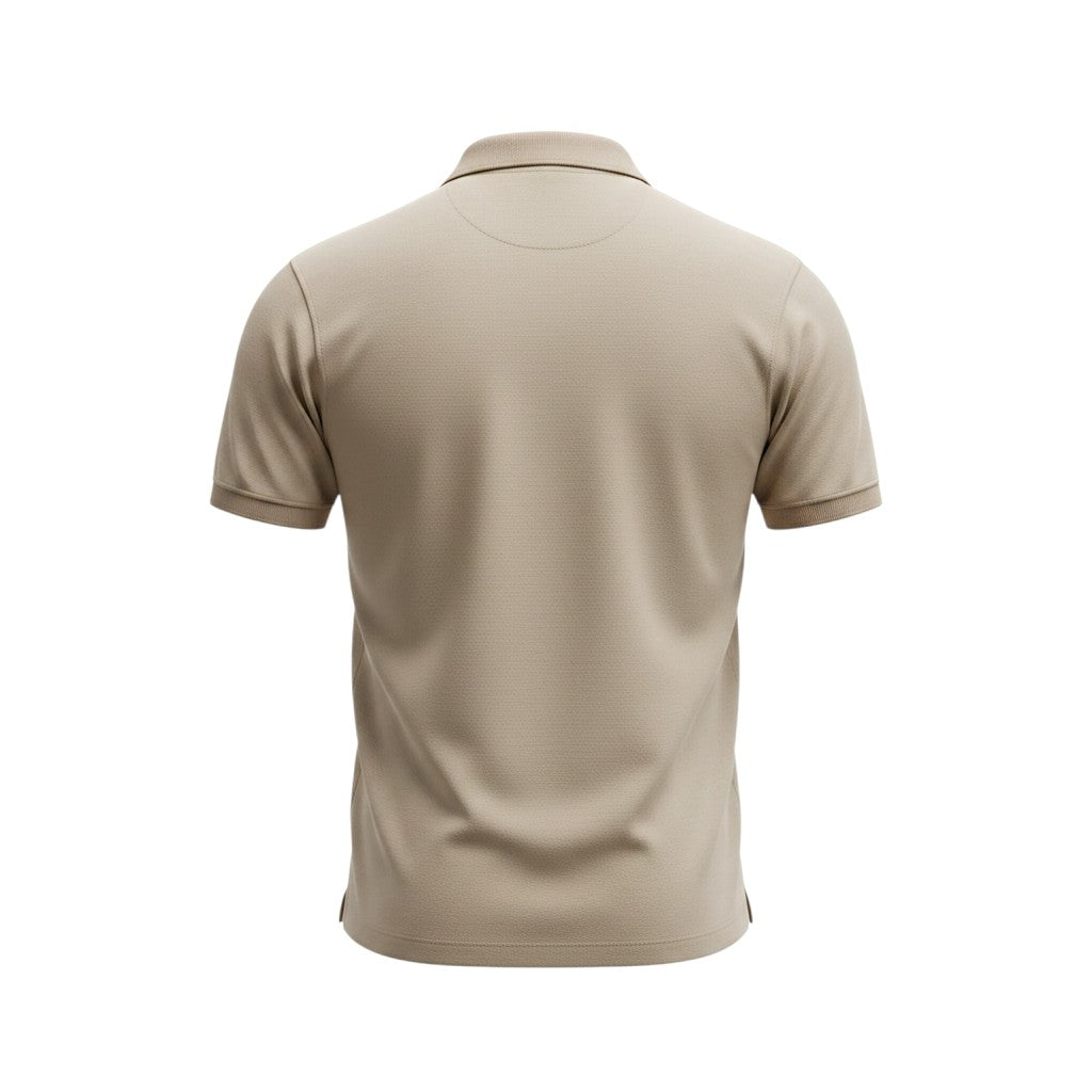 Sand Beige Equestrian Logo Polo