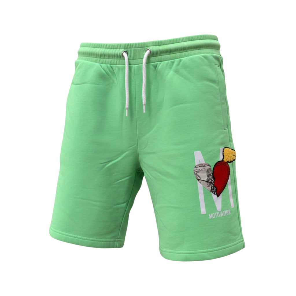 Mint Green Motivation Graphic Shorts