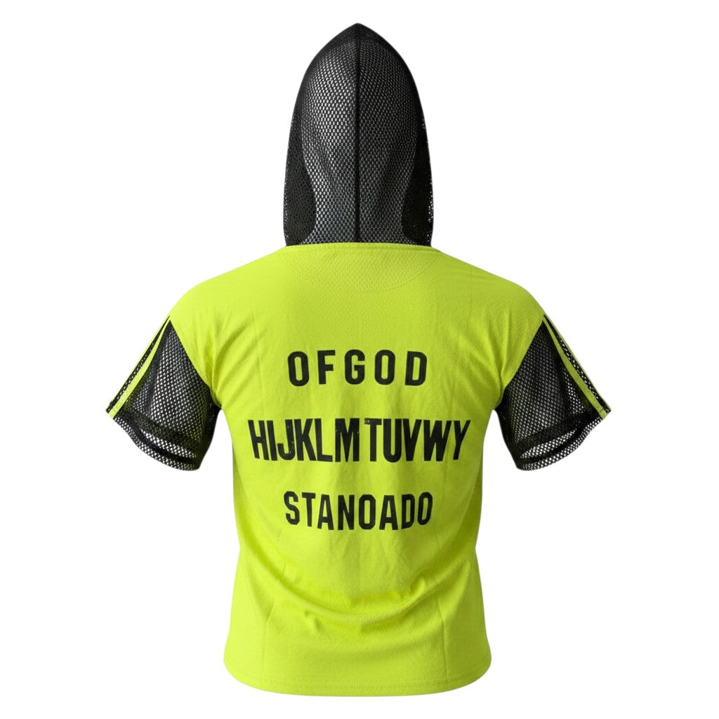 Neon Mesh Short Sleeve Hoodie