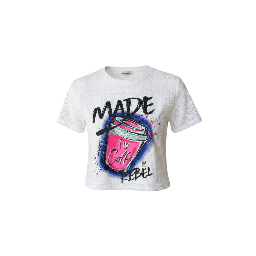 Made Rebel Coffee Graphic Crop Tee
