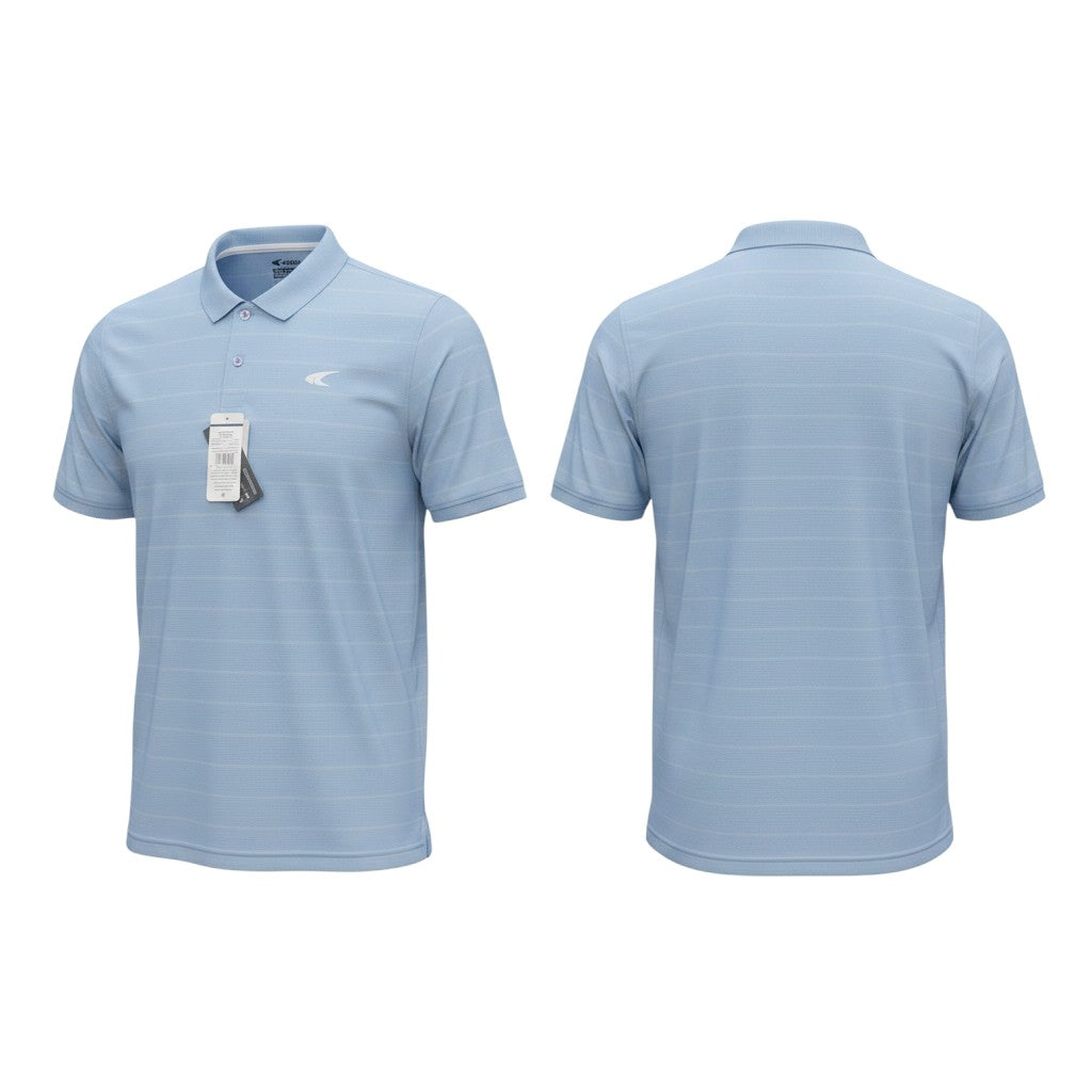 Men's Sky Blue Eagle Logo Polo