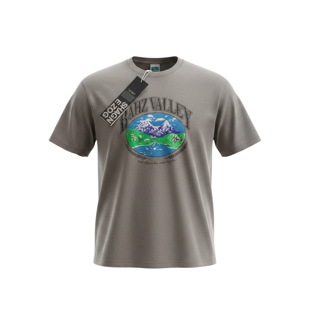Grey Mountain Landscape Graphic Tee