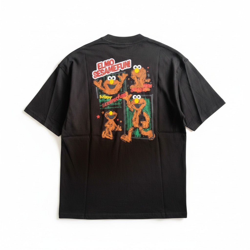 Black Elmo Sesame Street Graphic Tee